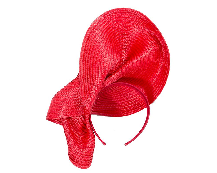 Large red fascinator with orchids by Fillies Collection - Hats From OZ