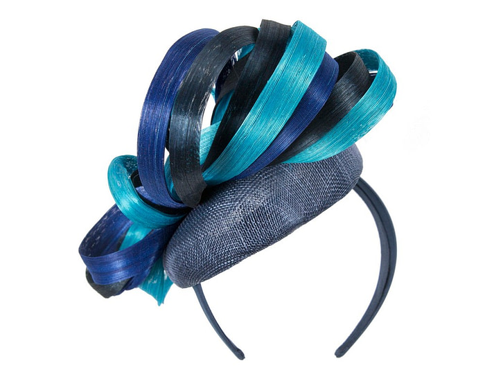 Exclusive multi-colored pillbox fascinator by Fillies Collection - Hats From OZ