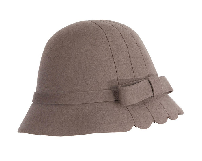 Grey felt cloche hat by Max Alexander - Hats From OZ