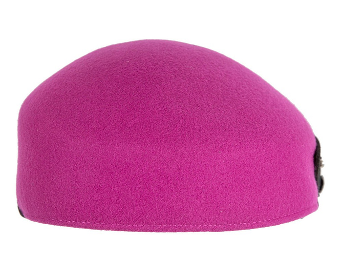 Fuchsia felt ladies hat by Max Alexander - Hats From OZ