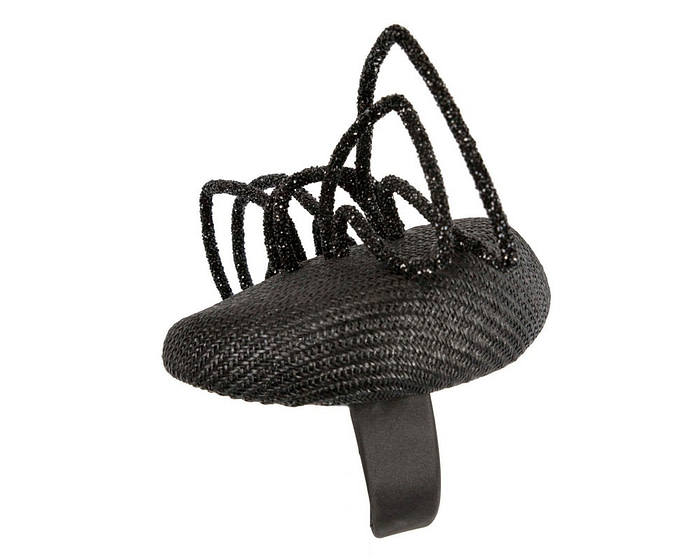 Black designers racing fascinator by Fillies Collection - Hats From OZ