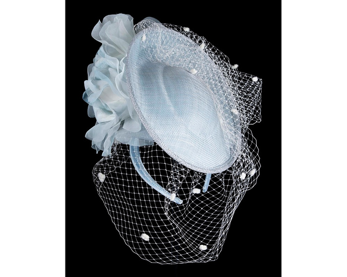 Exclusive light blue fascinator by Fillies Collection - Hats From OZ