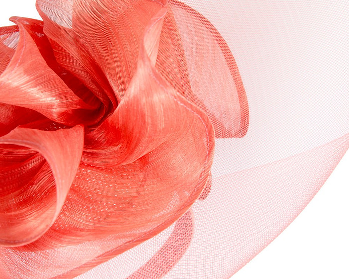 Large coral racing fascinator by Fillies Collection - Image 5
