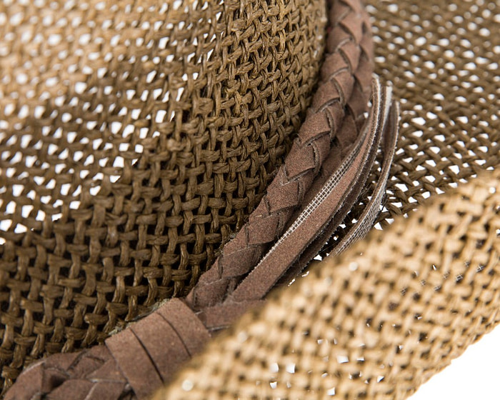 Brown straw cowboy hat - Hats From OZ