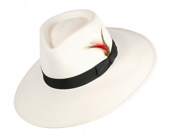 Ecuadorian Panama Cuenca Hat Trilby Fedora Wide Brim - Hats From OZ