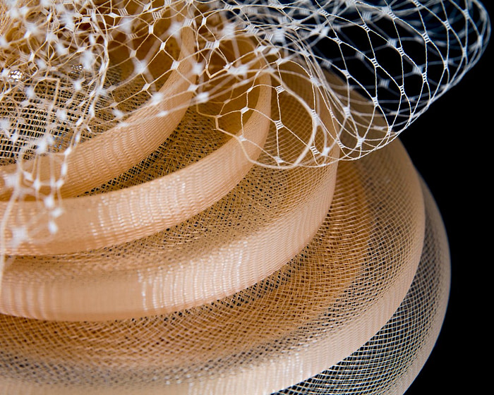 Custom made gold cocktail hat - Hats From OZ