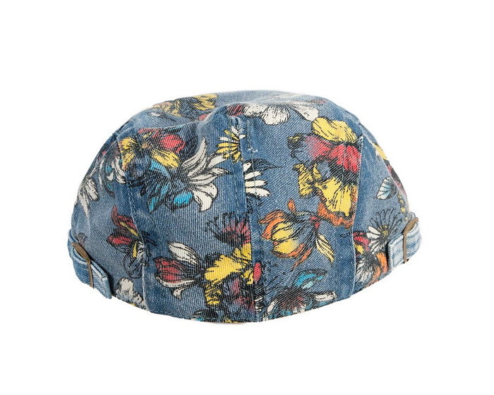 Classic denim flat cap with print by Max Alexander M148BL - Hats From OZ