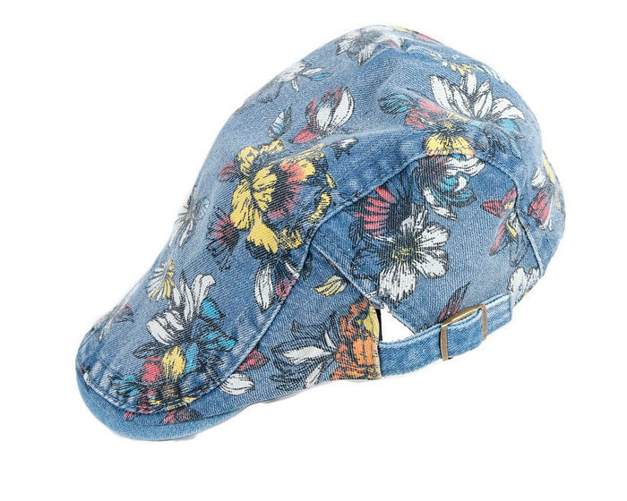 Classic denim flat cap with print by Max Alexander M148BL - Hats From OZ