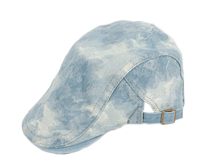 Classic denim flat cap with print by Max Alexander M149LBL - Hats From OZ