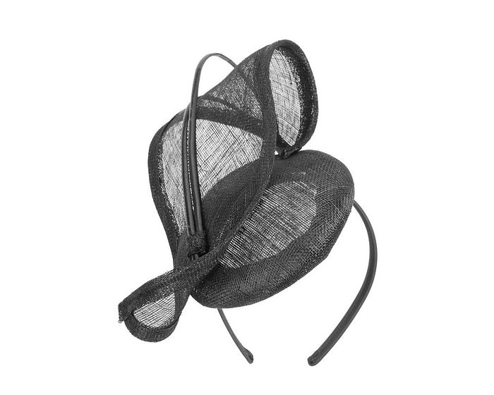 Designers black racing fascinator by Max Alexander MA835 - Hats From OZ