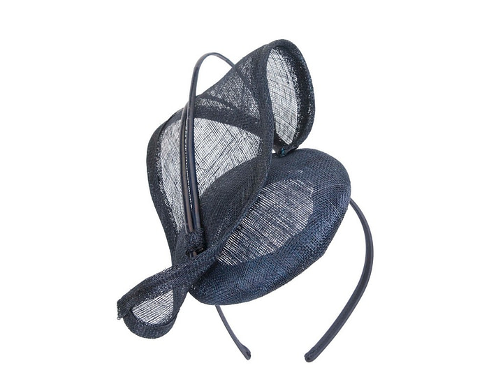 Designers navy racing fascinator by Max Alexander MA835 - Hats From OZ