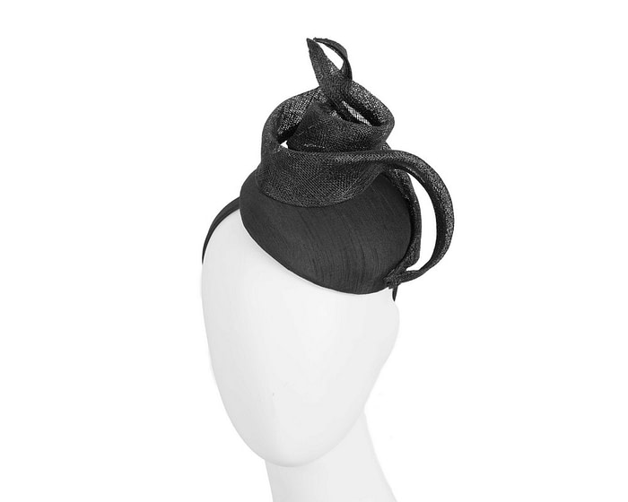 Designers black racing fascinator by Max Alexander - Hats From OZ