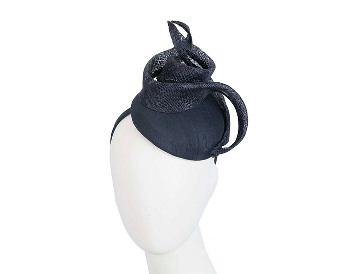 Designers navy racing fascinator by Max Alexander - Hats From OZ