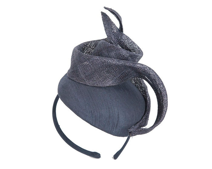 Designers navy racing fascinator by Max Alexander - Hats From OZ