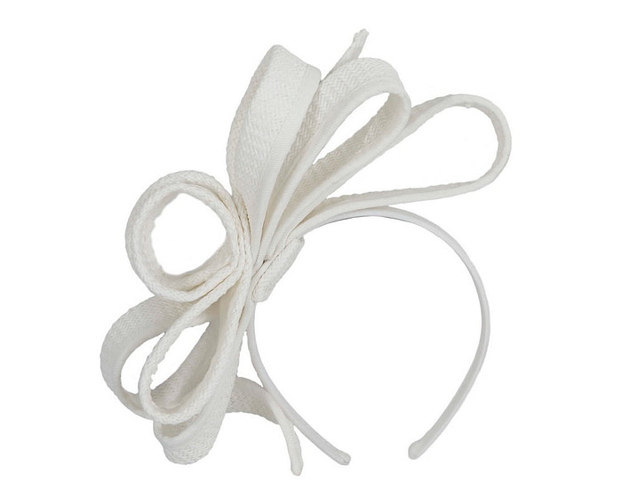 White loops fascinator by Max Alexander - Hats From OZ