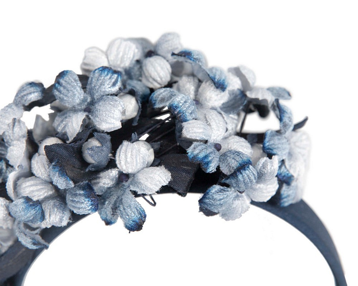 Blue flower fascinator headband - Hats From OZ