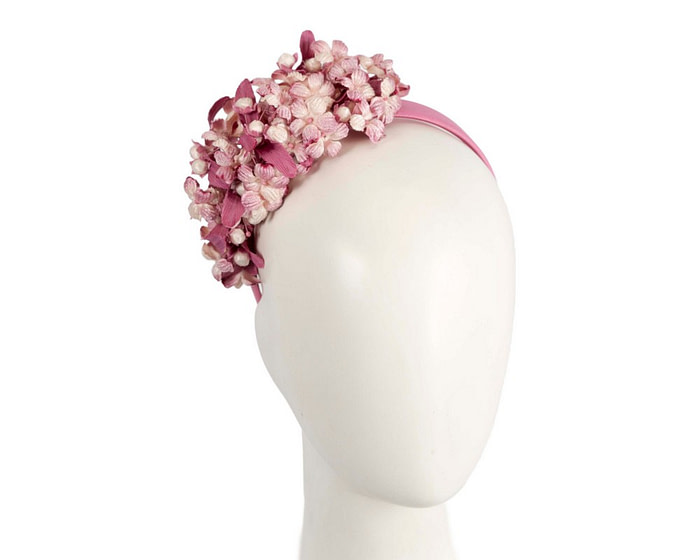 Pink flower fascinator headband - Hats From OZ