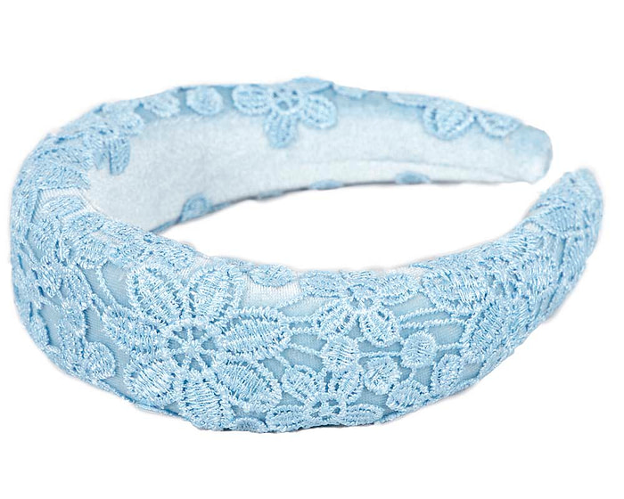 Cupids Millinery blue lace headband - Hats From OZ