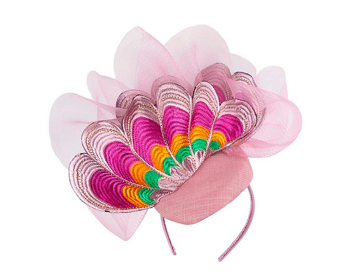 Vibrant Embroidered Fascinator by Cupids Milliner - Hats From OZ