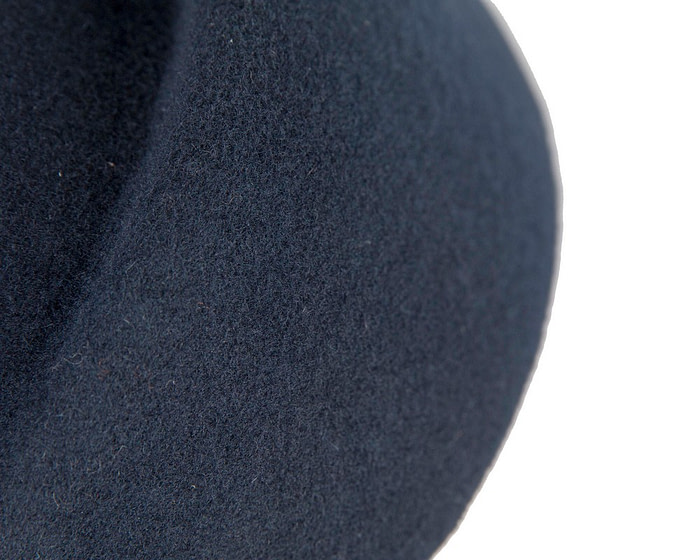 Designers navy felt ladies winter hat - Hats From OZ