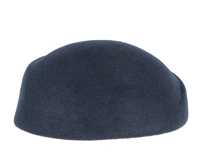 Designers navy felt ladies winter hat - Hats From OZ