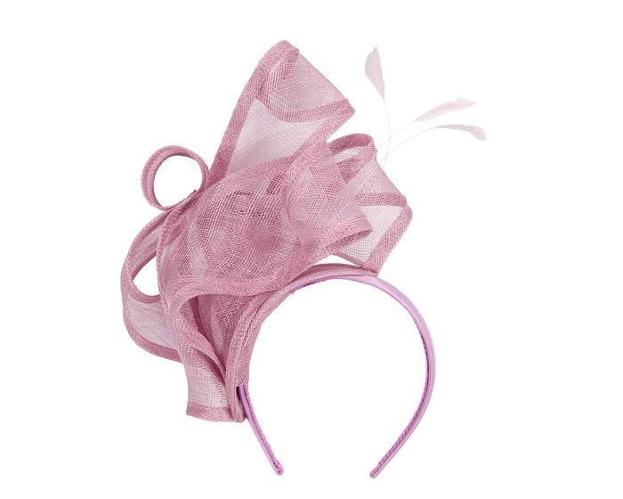 Large lilac sinamay fascinator MA931 - Hats From OZ