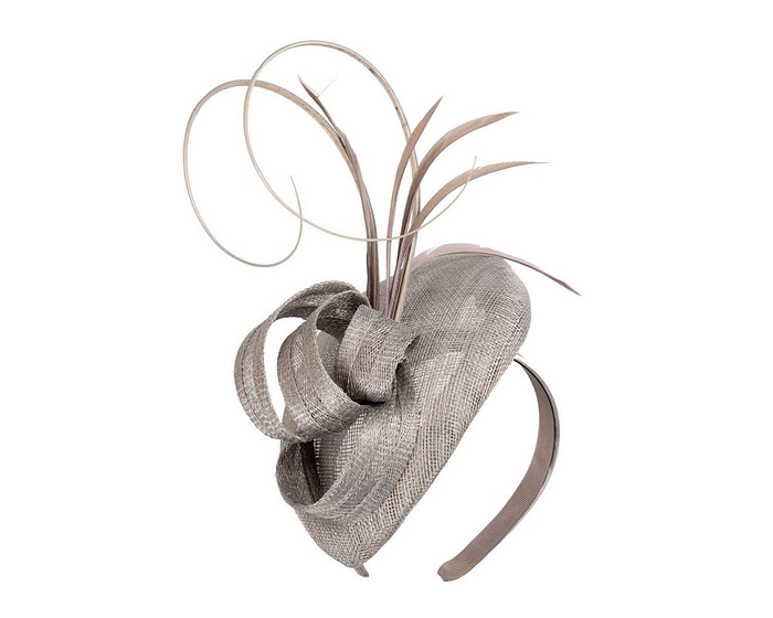 Silver sinamay pillbox fascinator by Max Alexander - Hats From OZ