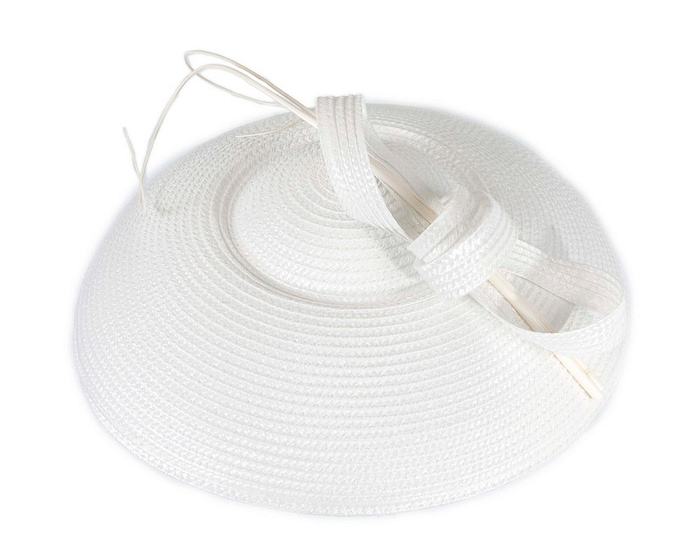 White "saucer" fascinator hat by Max Alexander - Hats From OZ