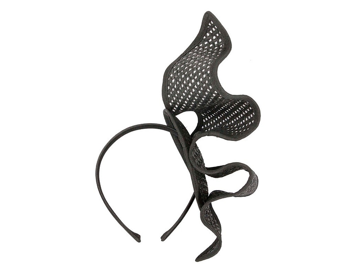 Black Max Alexander sculptured racing fascinator - Hats From OZ