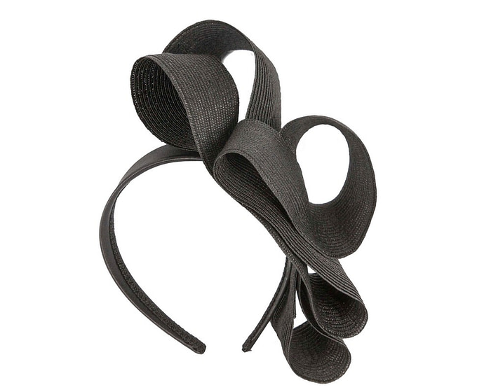 Large black loops racing fascinator by Max Alexander - Hats From OZ