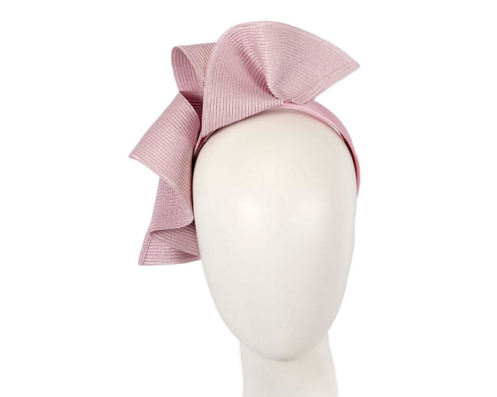 Large dusty pink wave racing fascinator by Max Alexander - Hats From OZ