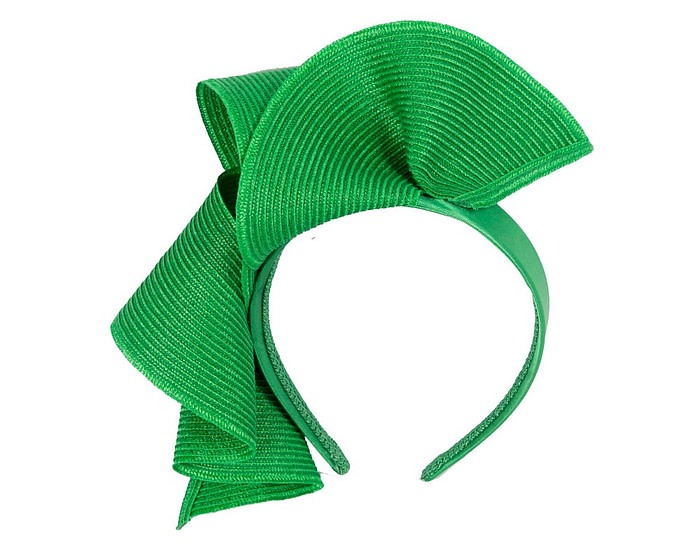 Large green wave racing fascinator by Max Alexander - Hats From OZ