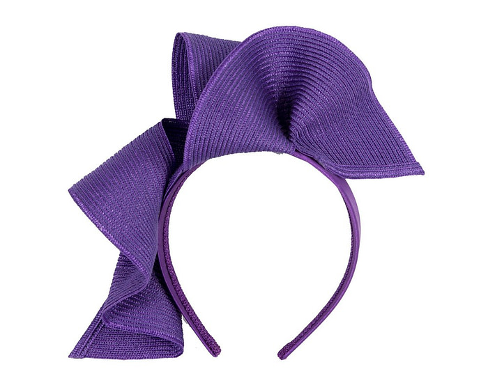 Large purple wave racing fascinator by Max Alexander - Hats From OZ