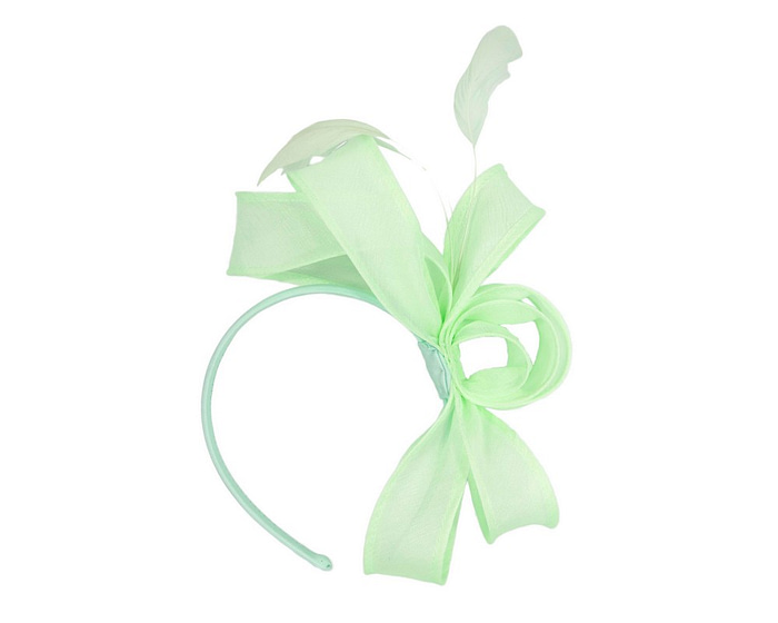 Mint green organza fascinator by Max Alexander - Hats From OZ