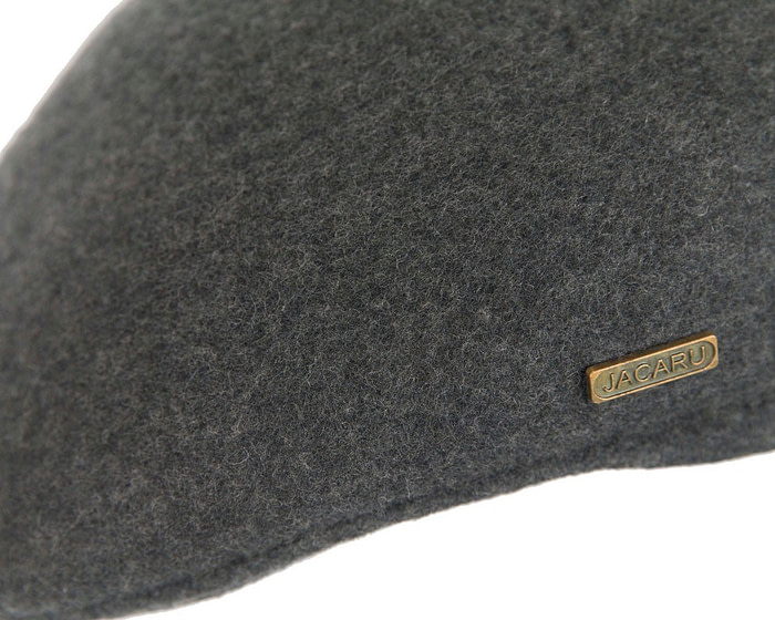 Dark Grey Australian Felt Drivers Cap by Jacaru - Hats From OZ