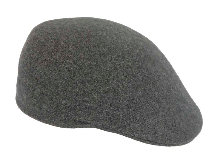 Dark Grey Australian Felt Drivers Cap by Jacaru - Hats From OZ