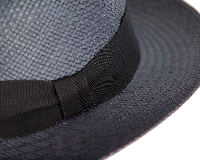 Navy Ecuadorian Panama Brisa Hat Trilby Fedora - Hats From OZ