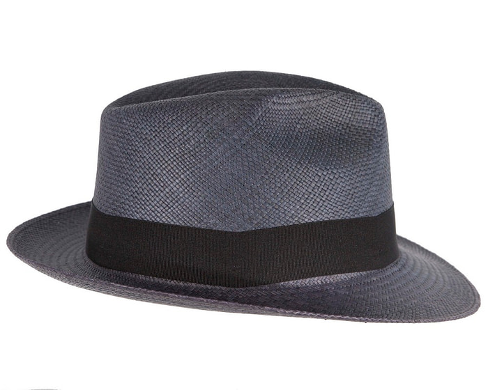 Navy Ecuadorian Panama Brisa Hat Trilby Fedora - Hats From OZ