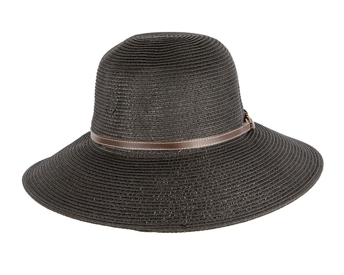 Black summer sun beach hat - Hats From OZ