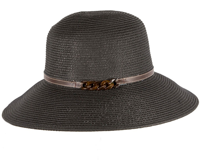 Black summer sun beach hat - Hats From OZ