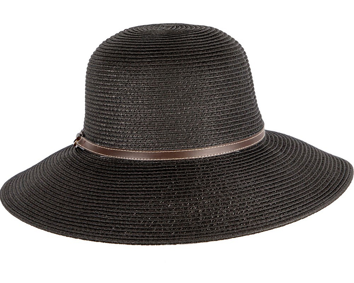 Black summer sun beach hat - Hats From OZ