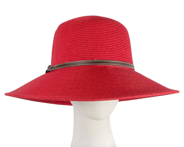 Red summer sun beach hat - Hats From OZ