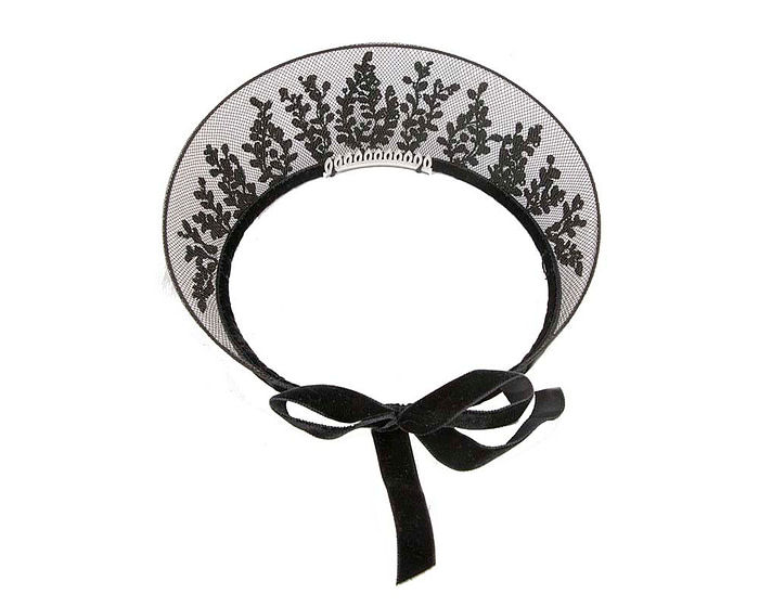 Exclusive black crown fascinator - Hats From OZ