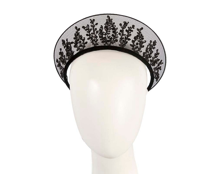 Exclusive black crown fascinator - Hats From OZ