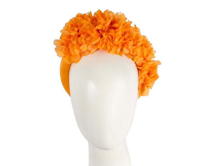 Orange flower headband - Hats From OZ