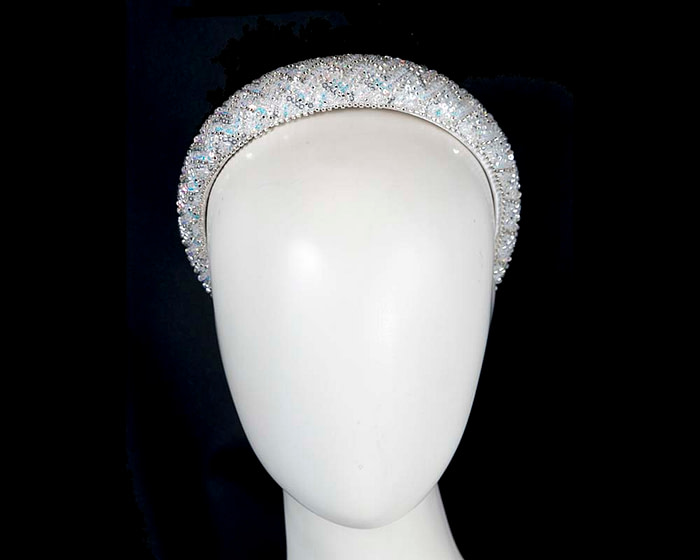 Shiny white headband - Hats From OZ