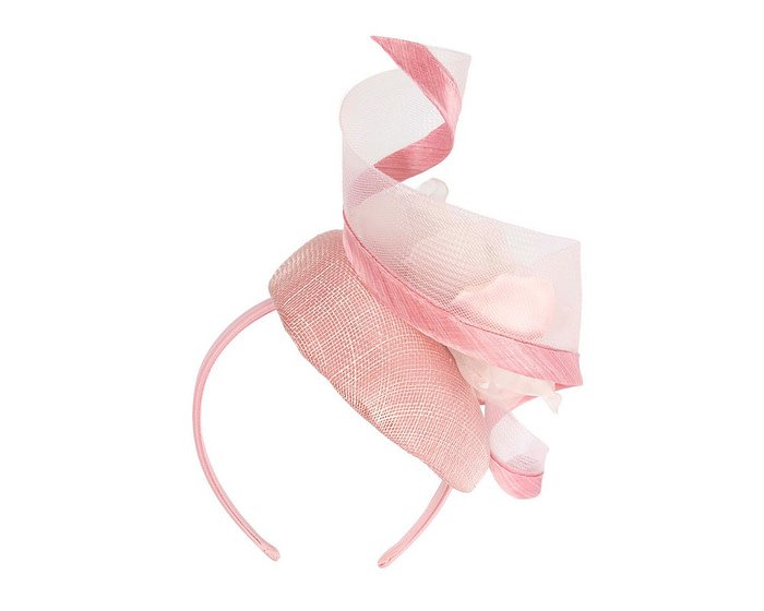 Pink pillbox fascinator with flower by Fillies Collection - Hats From OZ