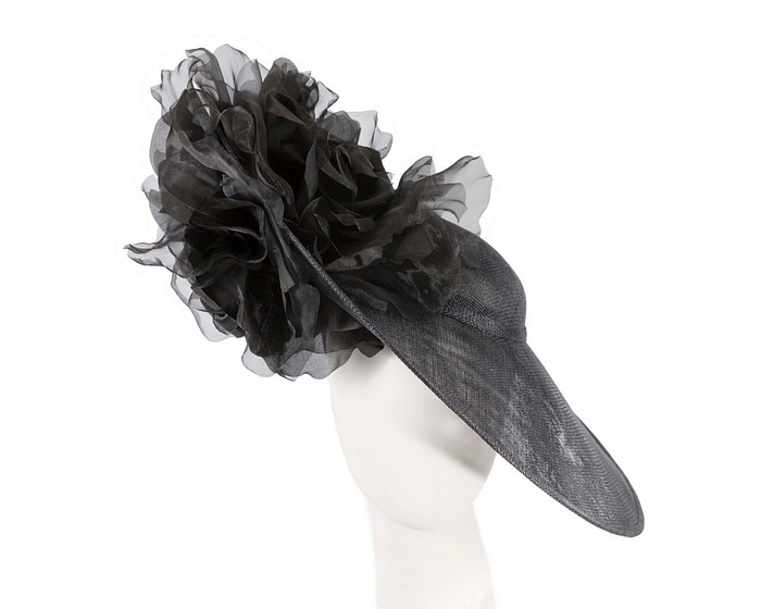 Large black racing fascinator hat by Fillies Collection - Hats From OZ