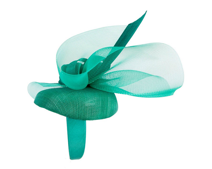 Tall teal green racing fascinator by Fillies Collection - Hats From OZ