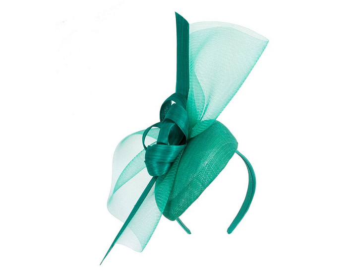 Tall teal green racing fascinator by Fillies Collection - Hats From OZ